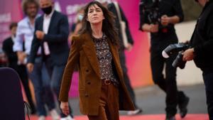 Charlotte Gainsbourg, fotografiada en el Festival de Venecia