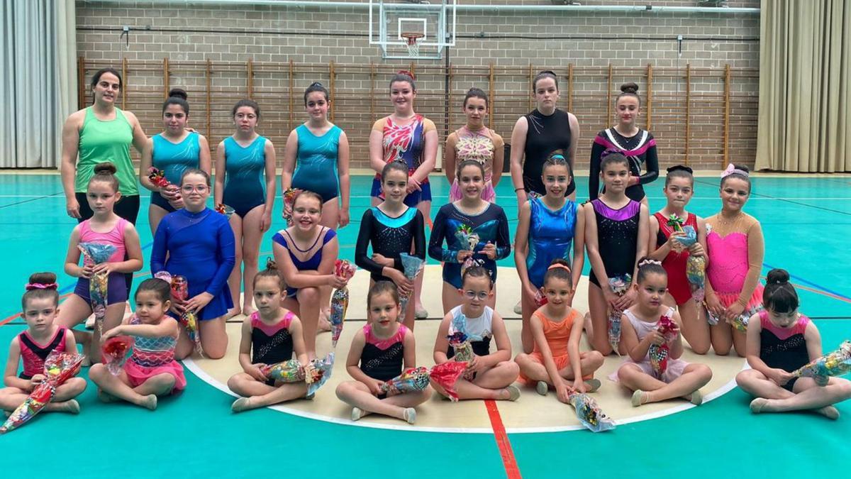 Una exhibición pone el punto y final al curso de gimnasia rítmica en Toro | CEDIDAS