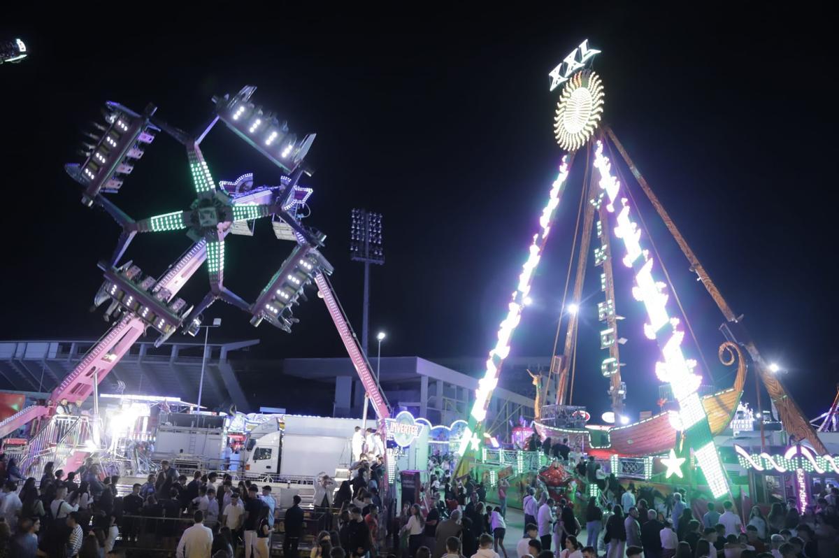 Calle del Infierno, en la inauguración de la Feria de Córdoba 2023, este sábado.