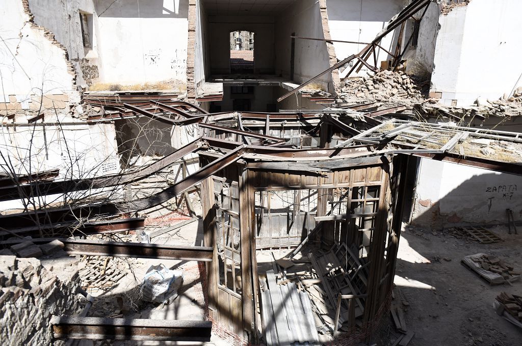 Así van las obras en la segunda fase de la Cárcel Vieja de Murcia