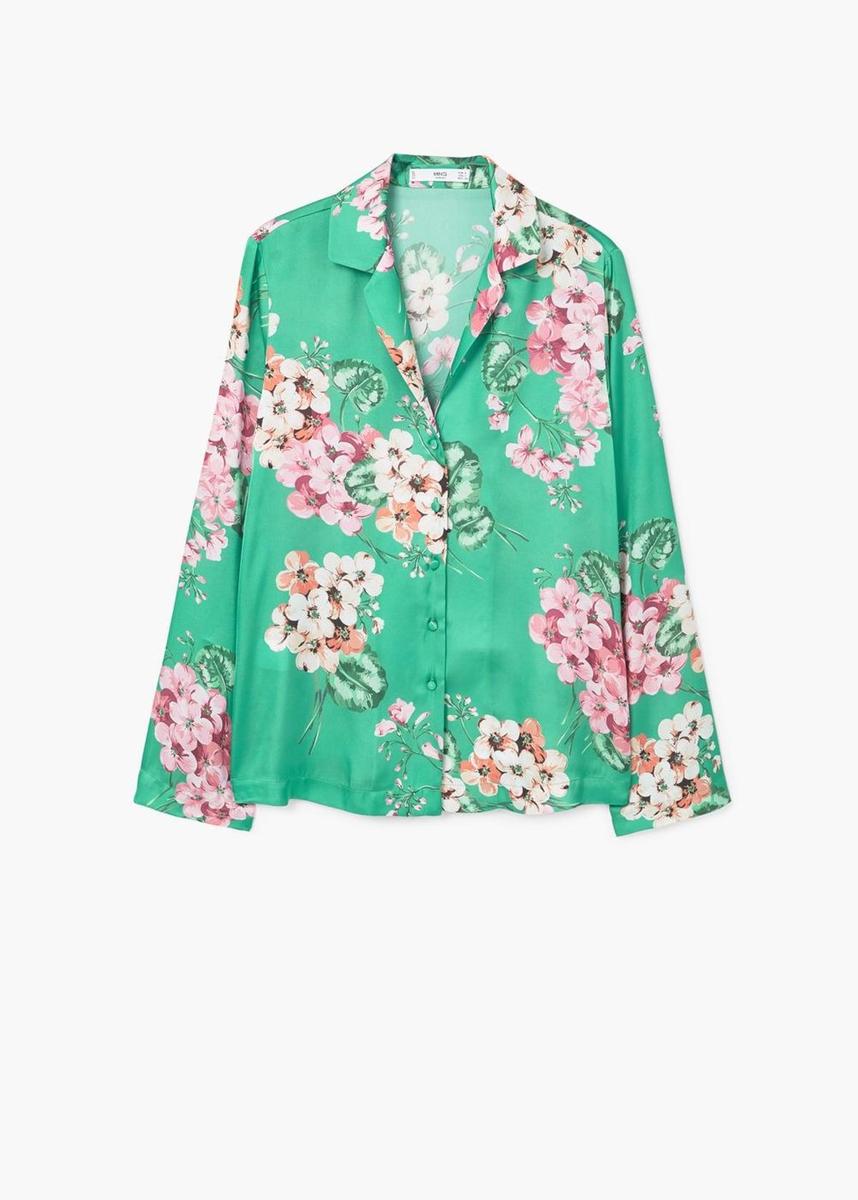 Prendas para llevar la tendencia pijama: camisa de flores