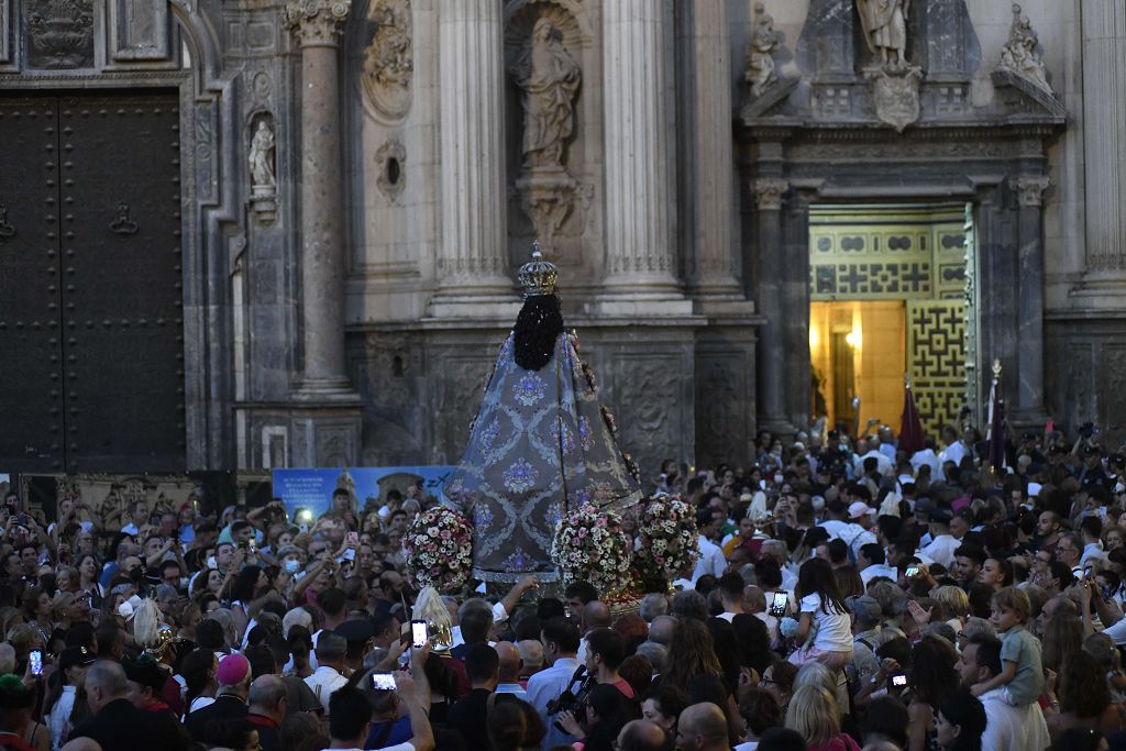 Bajada de la Virgen de la Fuensanta desde su Santuario hasta el templo catedralicio de Murcia