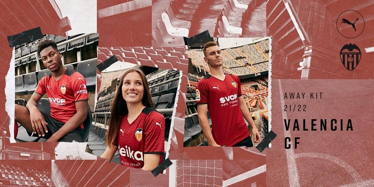 Así son las nuevas camisetas del Valencia CF 21/22