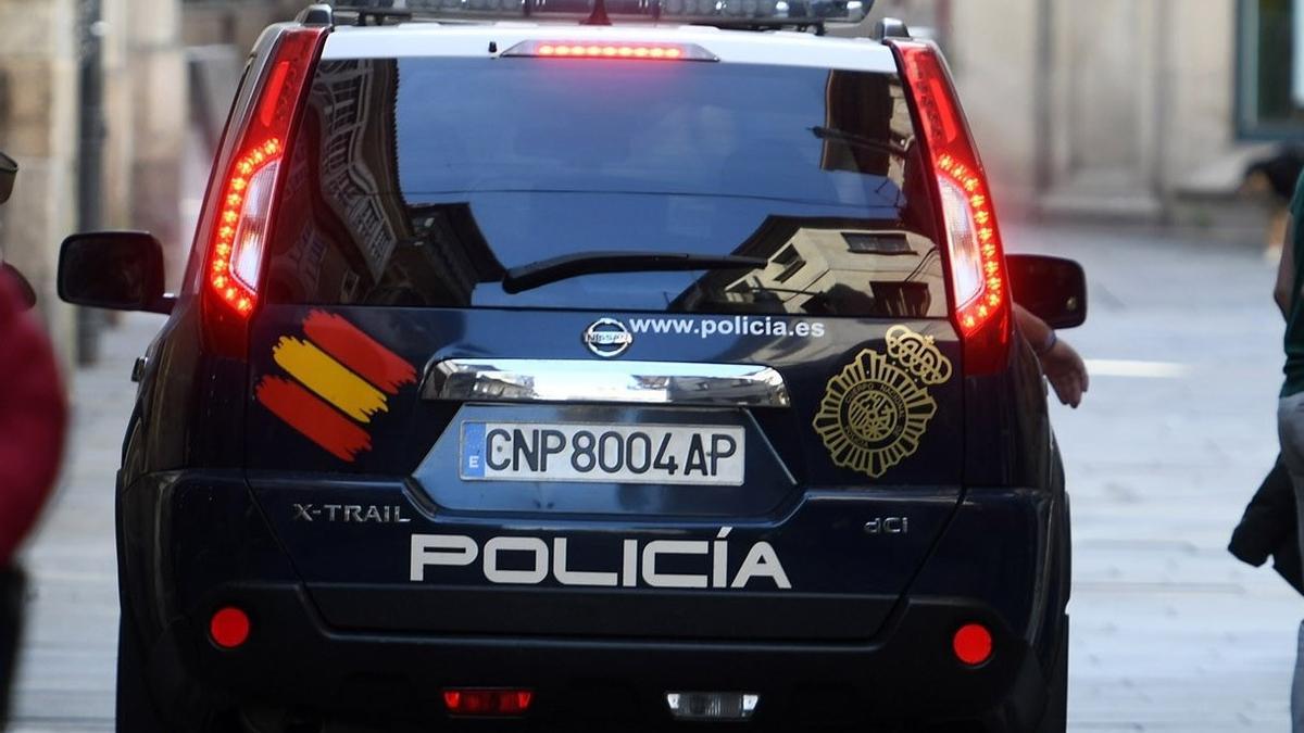 Una patrulla de la Policía Nacional de Pontevedra.