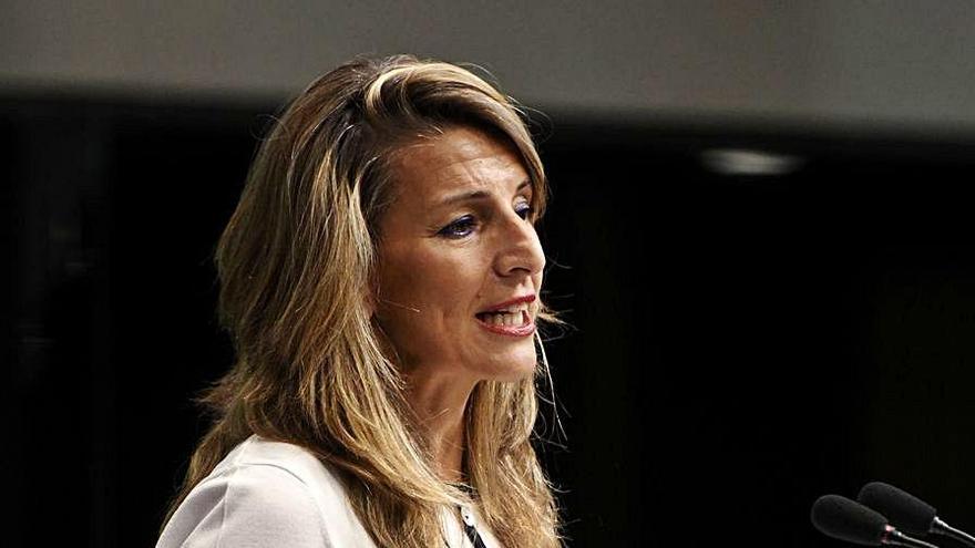 La ministra de Treball, Yolanda Díaz