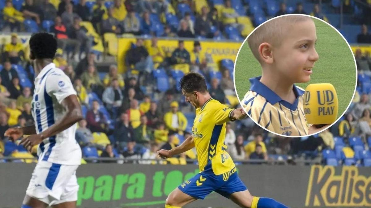 Elías emociona en el Estadio de Gran Canaria tras su trasplante: ovación a su lucha contra la leucemia