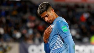 Ronald Araujo, con la camiseta de Uruguay