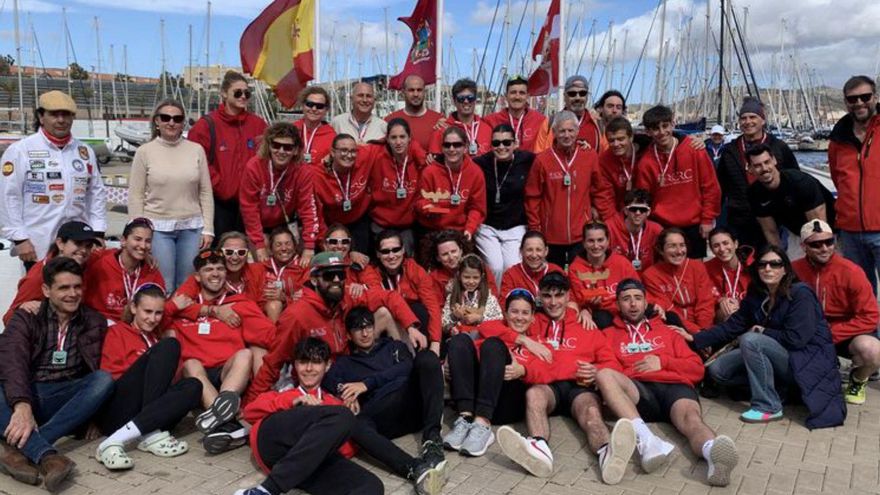 Miembros del Real Club de Regatas de Cartagena. | GASPAR ZAMORA