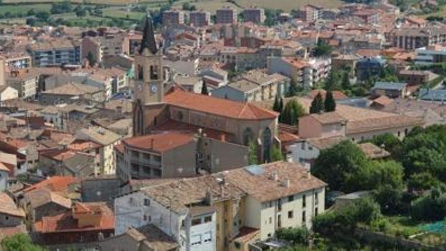 Vistes del nucli urbà de Berga.