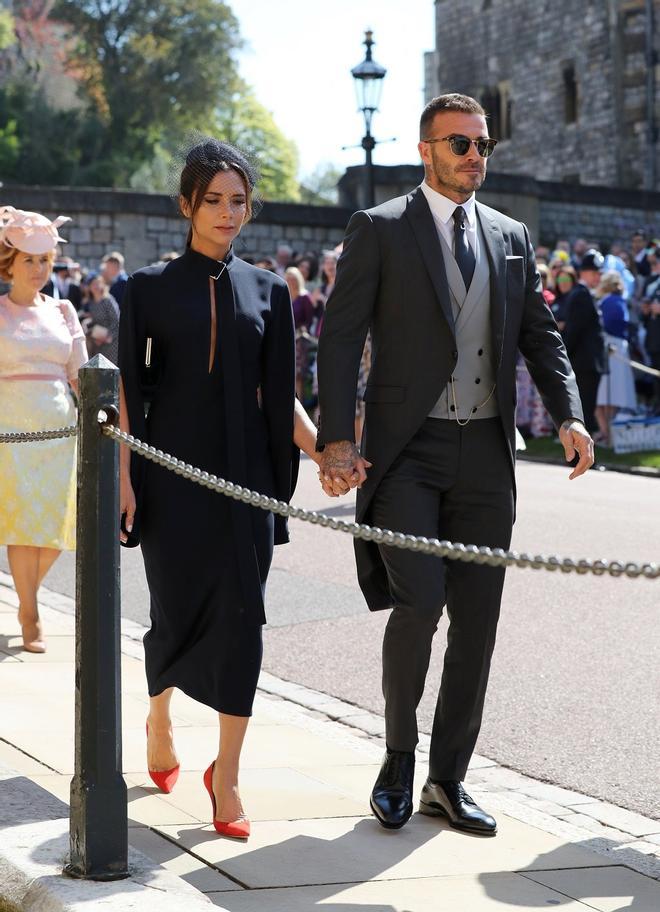 Los Beckham en la boda de Harry y Meghan