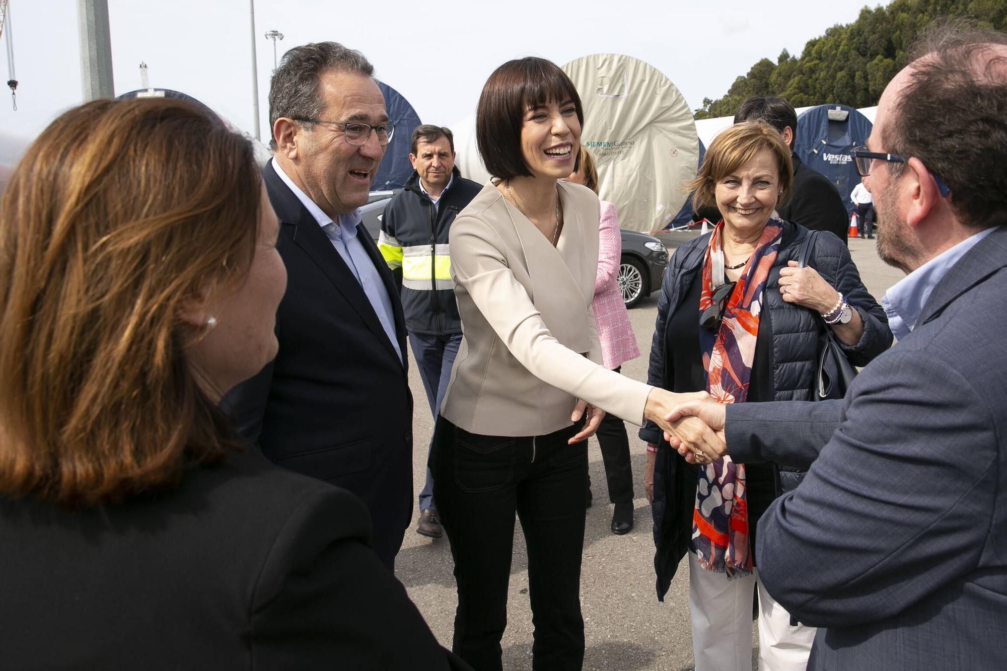 EN IMÁGENES: La visita de la ministra de Ciencia a Avilés