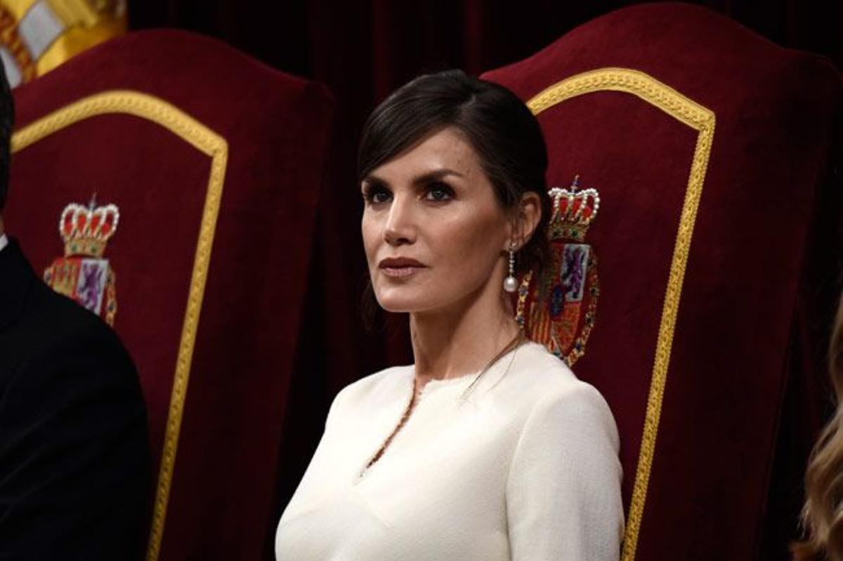 El 'beauty look' de la reina Letizia en la ceremonia de apertura de la XIV Legislatura