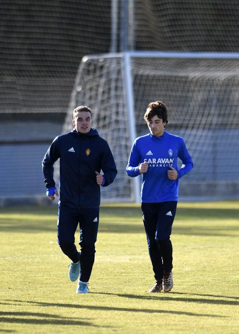 Sesión de entrenamiento del Real Zaragoza