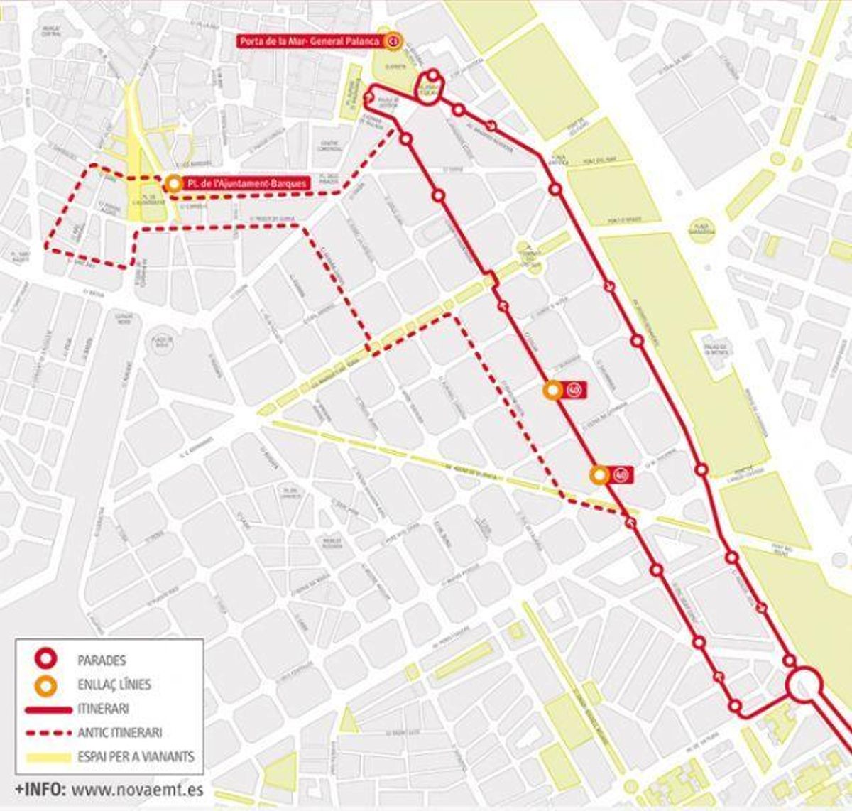 Los cambios y nuevas líneas en la EMT para después de Fallas