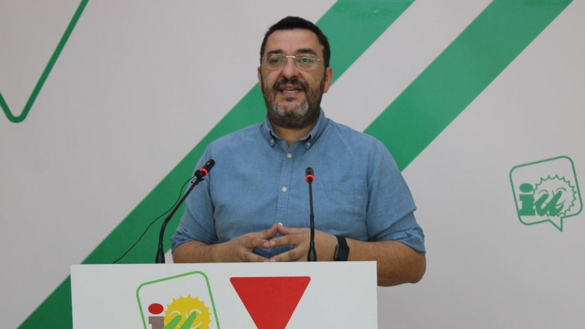 El coordinador provincial de IU, Guzmán Ahumada.