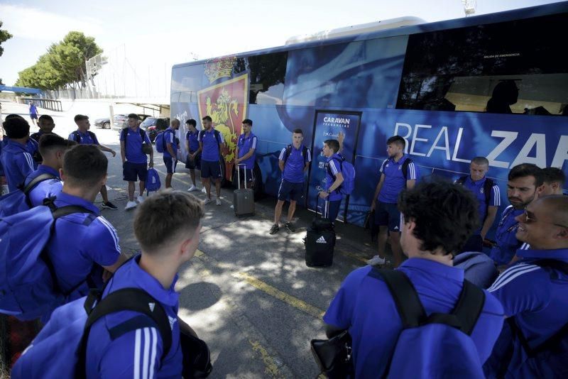 Salida del Real Zaragoza hacia Boltaña