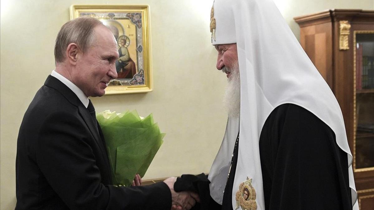 Putin y el patriarca Kirill, en un acto en Moscú.