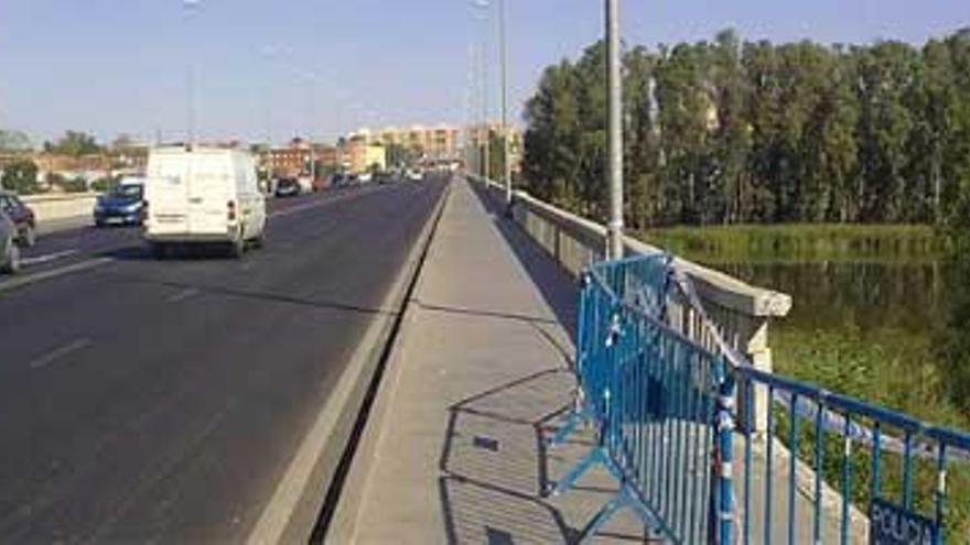 Un joven resulta herido grave tras precipitarse su coche desde el Puente de la Universidad