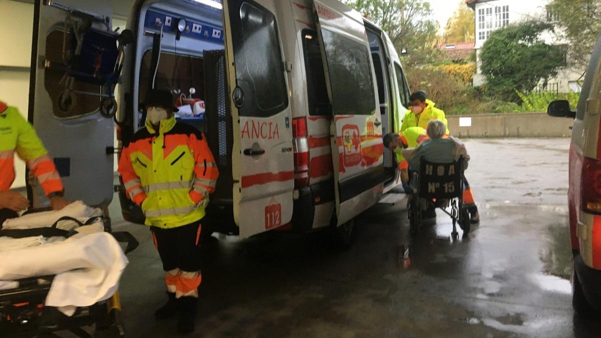 Evacuación del Hospital de Les Arriondes.