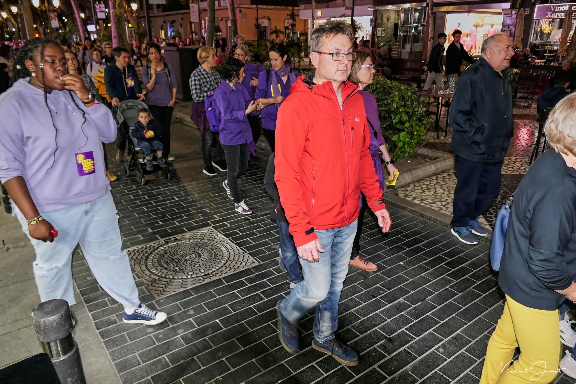 La manifestación feminista del 8M en Gandia