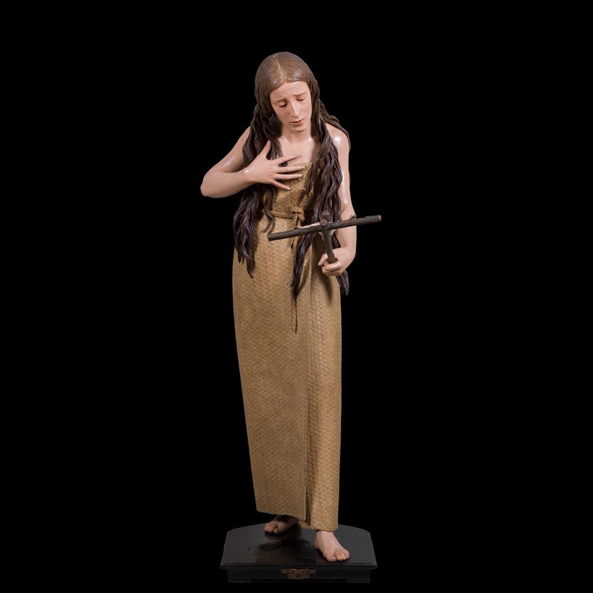 La 'Magdalena Penitente' de Pedro de Mena, mostrada en el Museo Nacional de Escultura en Valladolid y perteneciente al Museo del Prado.