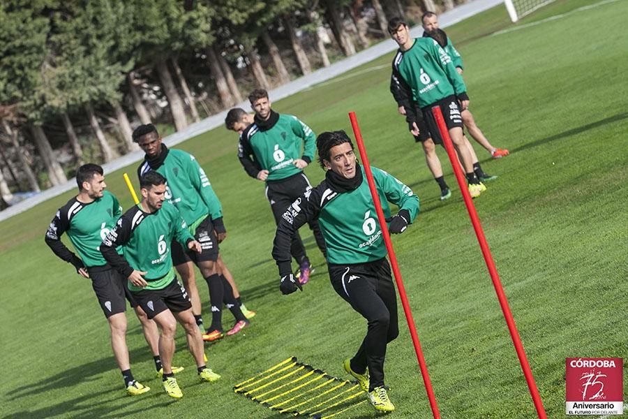 Primer entrenamiento de Luis Carrión.