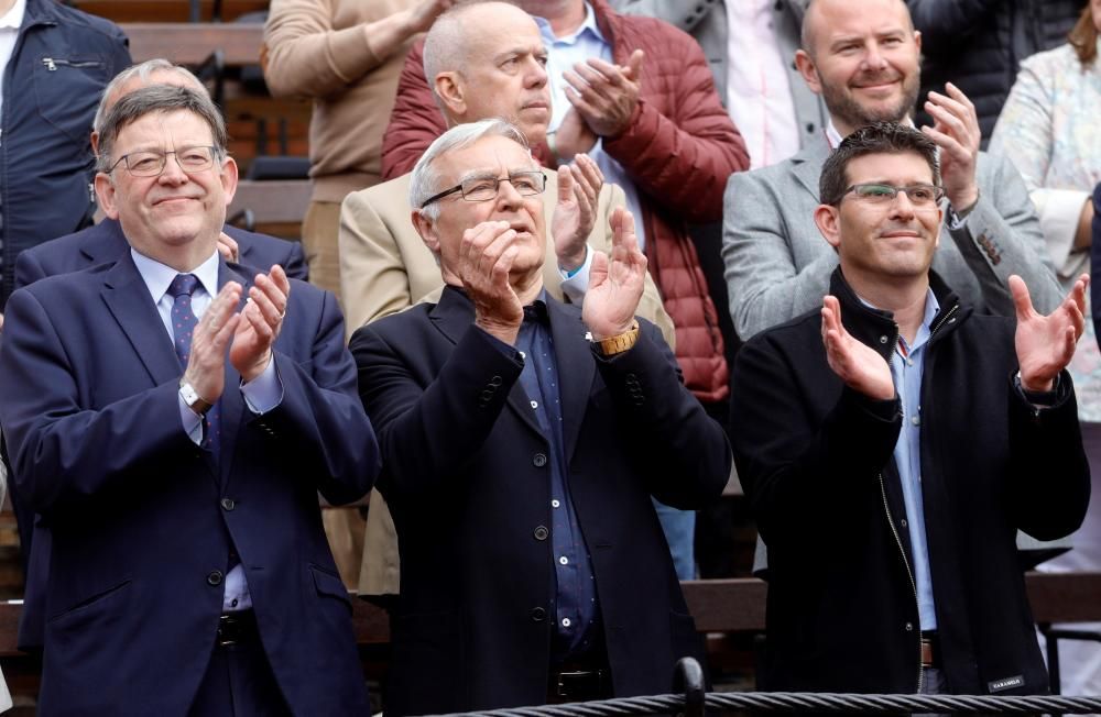 Primer partido de la Copa Davis en València entre Ferrer y Zverev.