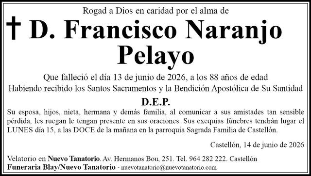 D. Francisco Naranjo Pelayo