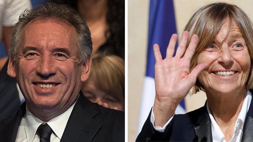 François Bayrou y Marielle de Sarnez.