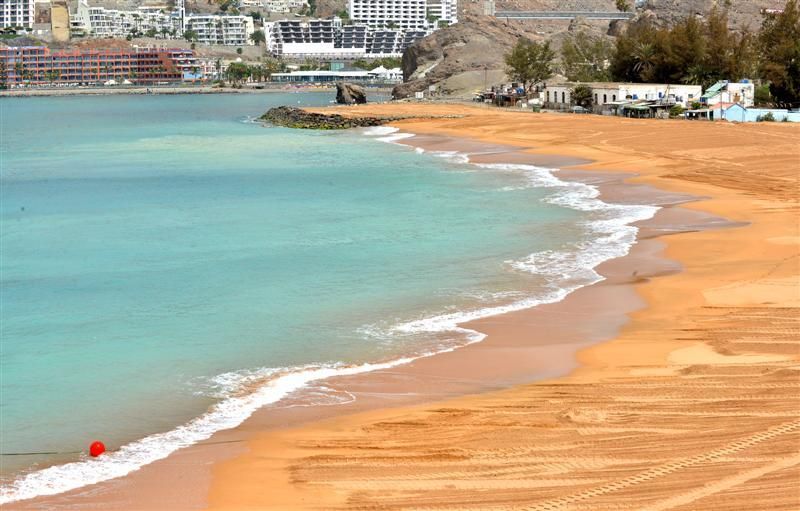 Visita de la Feht a la nueva Playa de Anfi Tauro