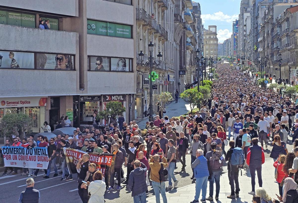 Los trabajadores del metal de Pontevedra inician sus movilizaciones por el nuevo convenio: primera huelga Los trabajadores del metal de Pontevedra inician sus movilizaciones por el nuevo convenio: primera huelga