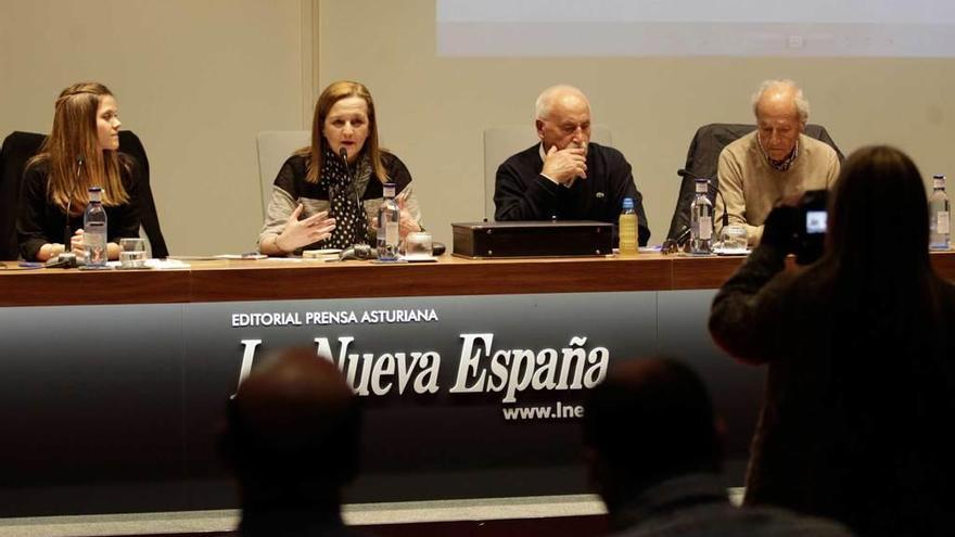 De izquierda a derecha, Noelia González, Vicky Fernández, Nicanor Rozada y Alberto Polledo.