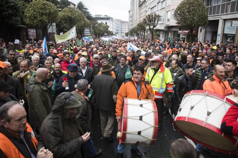 Han salido a la calle bajo el lema "sí a la caza, por un medio rural sostenible".