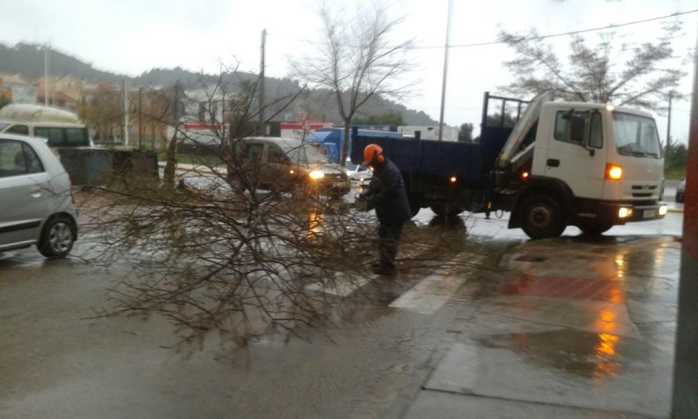 El temporal de lluvia, a su paso por la Safor.