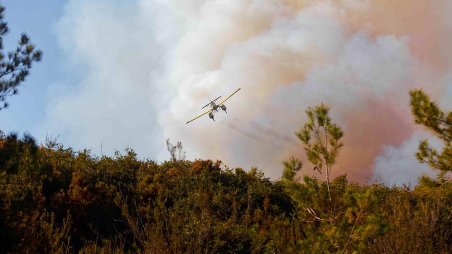 Los medios aéreos se desplazan a Castellón para extinguir un incendio forestal