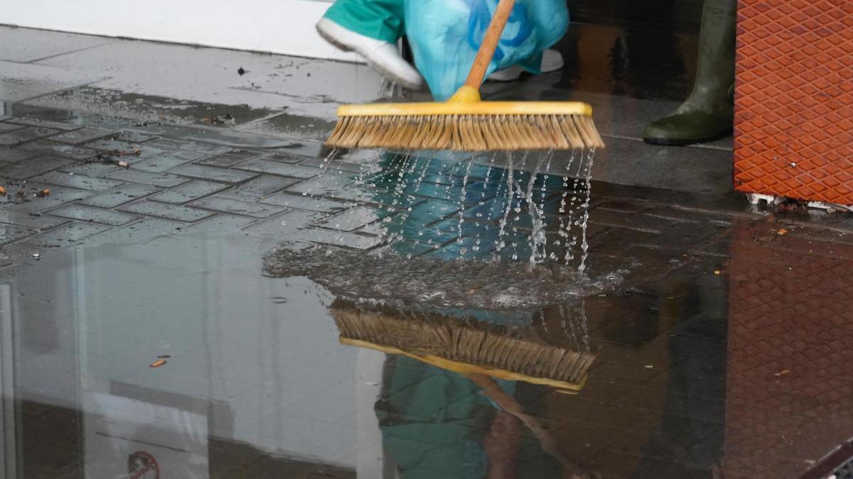Charcos de agua tras la última tormenta