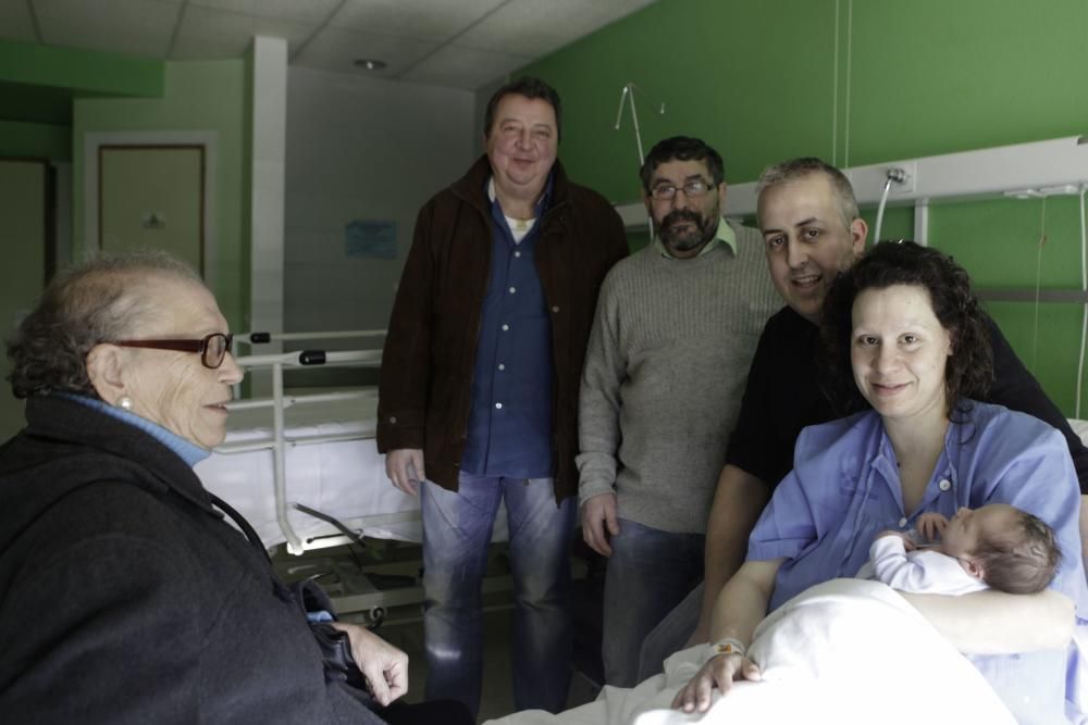 Nicolás, el primer nacimiento del año en Asturias