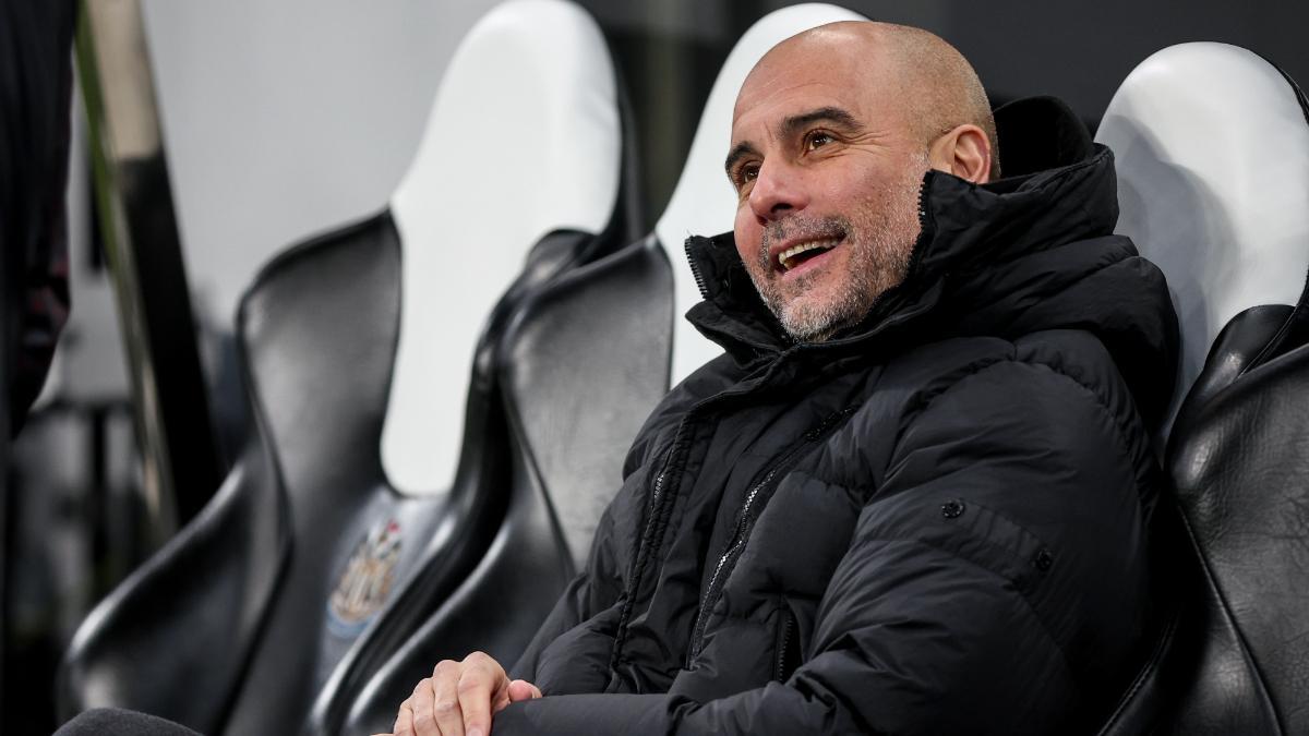 Pep Guardiola en St Jame's Park