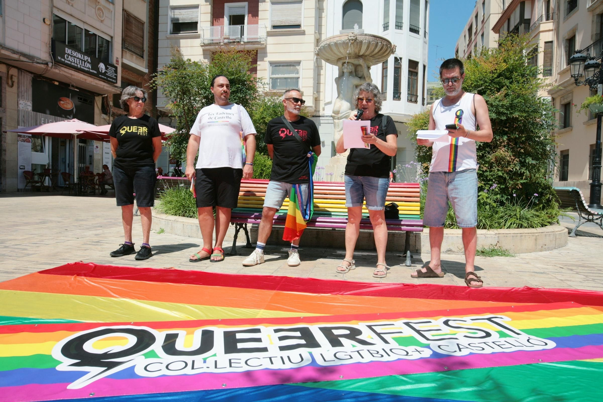 Concentración en Castelló por los derechos Lgtbiqa+ en el 28-J