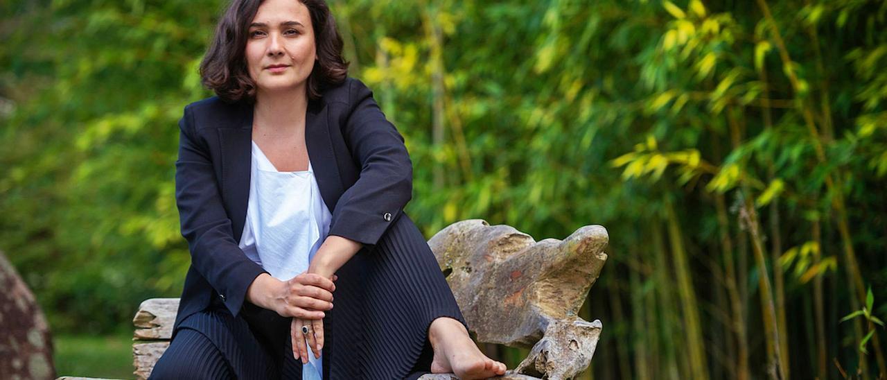 Adriana Domínguez, en su casa de Ourense |
Punto GA / M. Riopa
