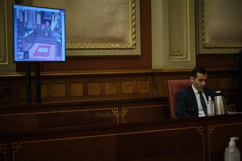 Pleno Sesión Ordinaria + Extraordinario Ayuntamiento de Santa Cruz de Tenerife  | 29/05/2020 | Fotógrafo: Andrés Gutiérrez Taberne