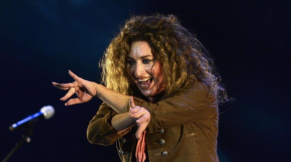 Estrella Morente, en un concierto en Sevilla.