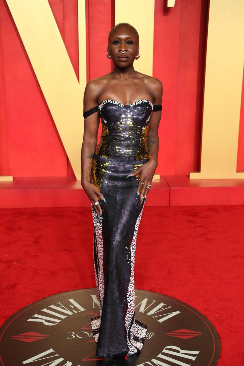 Cynthia Erivo en la fiesta post Oscars 2024 de Vanity Fair