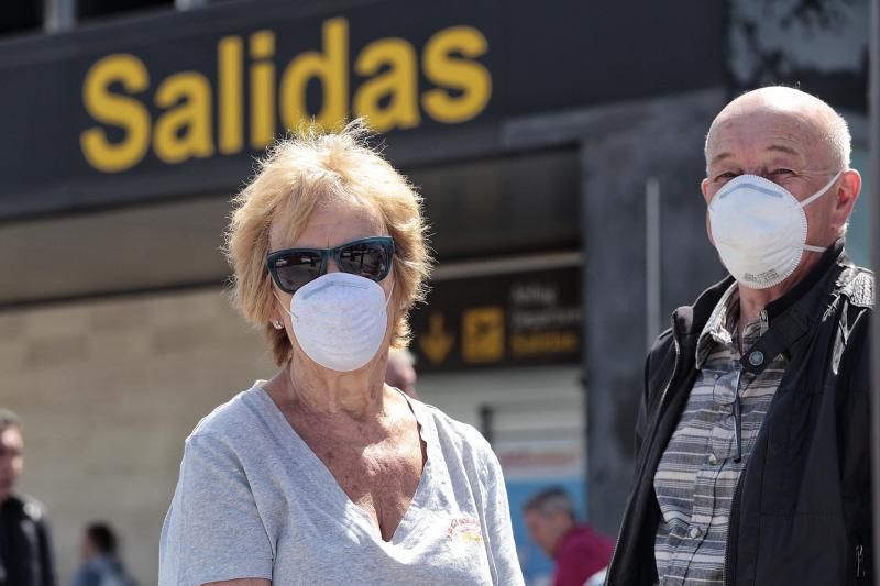 Situación en el aeropuerto de Tenerife Sur.