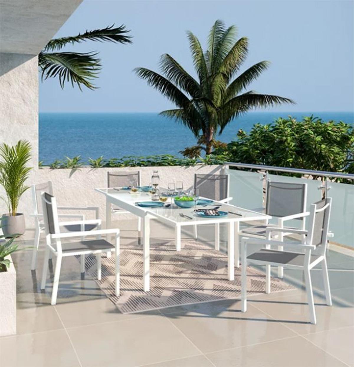 8 conjuntos de mesa y sillas de terraza asequibles, de El Corte Inglés a  Leroy Merlin