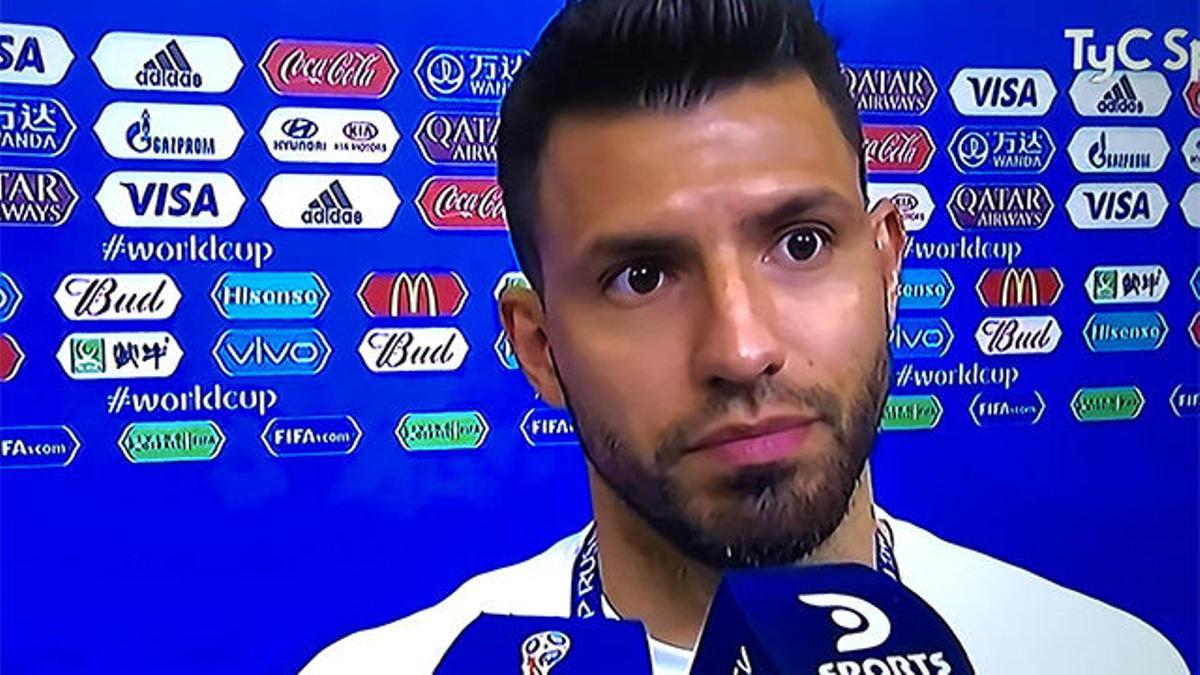 El Kun Agüero, contra Sampaoli: Que diga lo que quiera