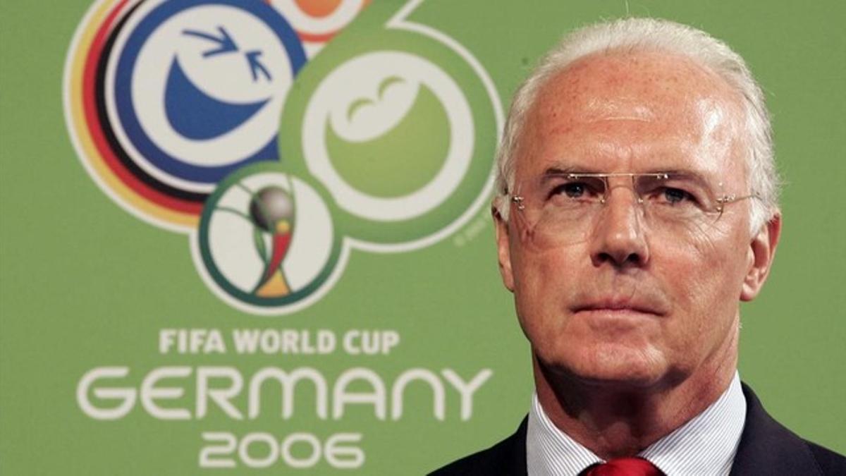 Franz Beckenbauer, en marzo del 2006, meses antes de comenzar el Mundial de Alemania.