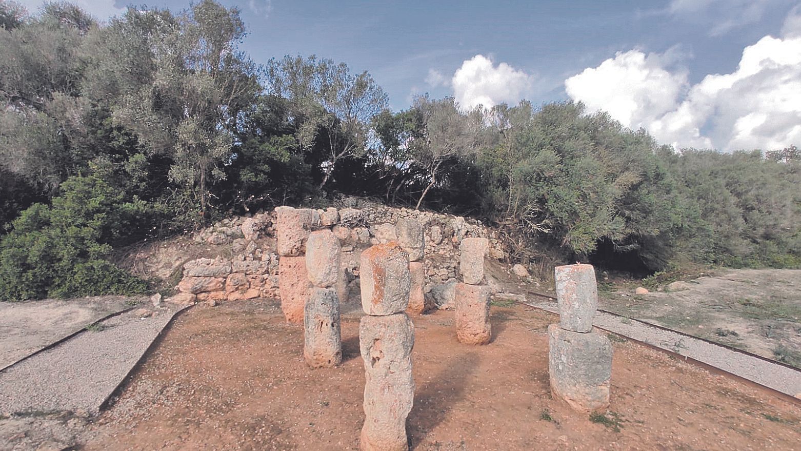 El santuario de Son Corró (Costitx), donde se hallaron los famosos Bous.