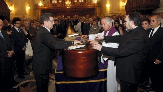 Funeral de Elías Yanez en la Basílica del Pilar