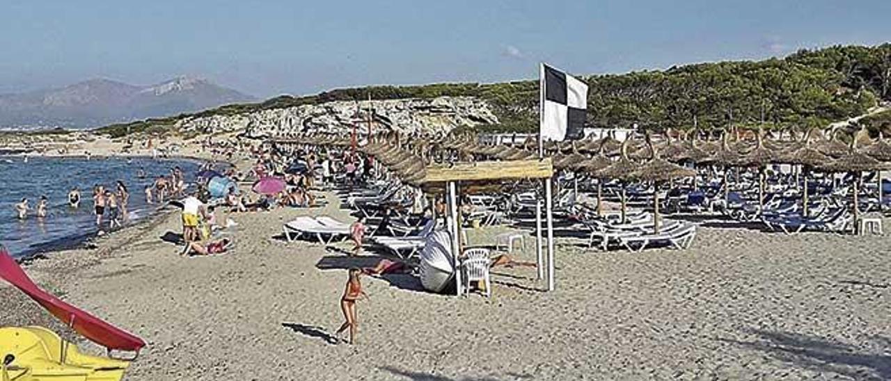 Imagen de la playa de Son BaulÃ³, donde transcurrirÃ¡ el emisario submarino de la depuradora.